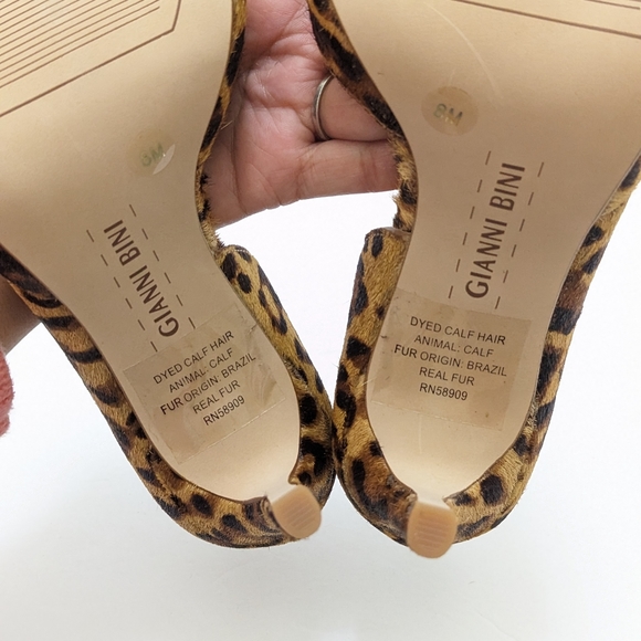 NWOT Gianni bini cheetah heels - Picture 13 of 16